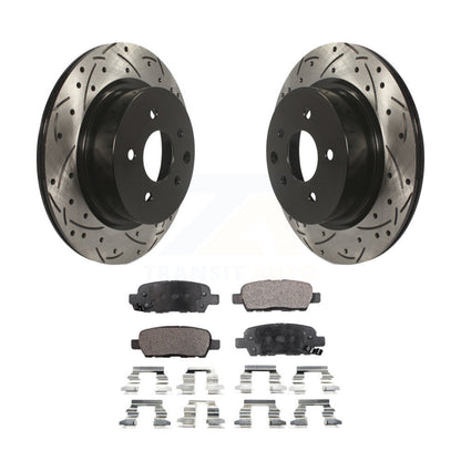 Kit de plaquettes en céramique pour Rotors de frein à fente de forage arrière, pour INFINITI Nissan Maxima G37 QX5
