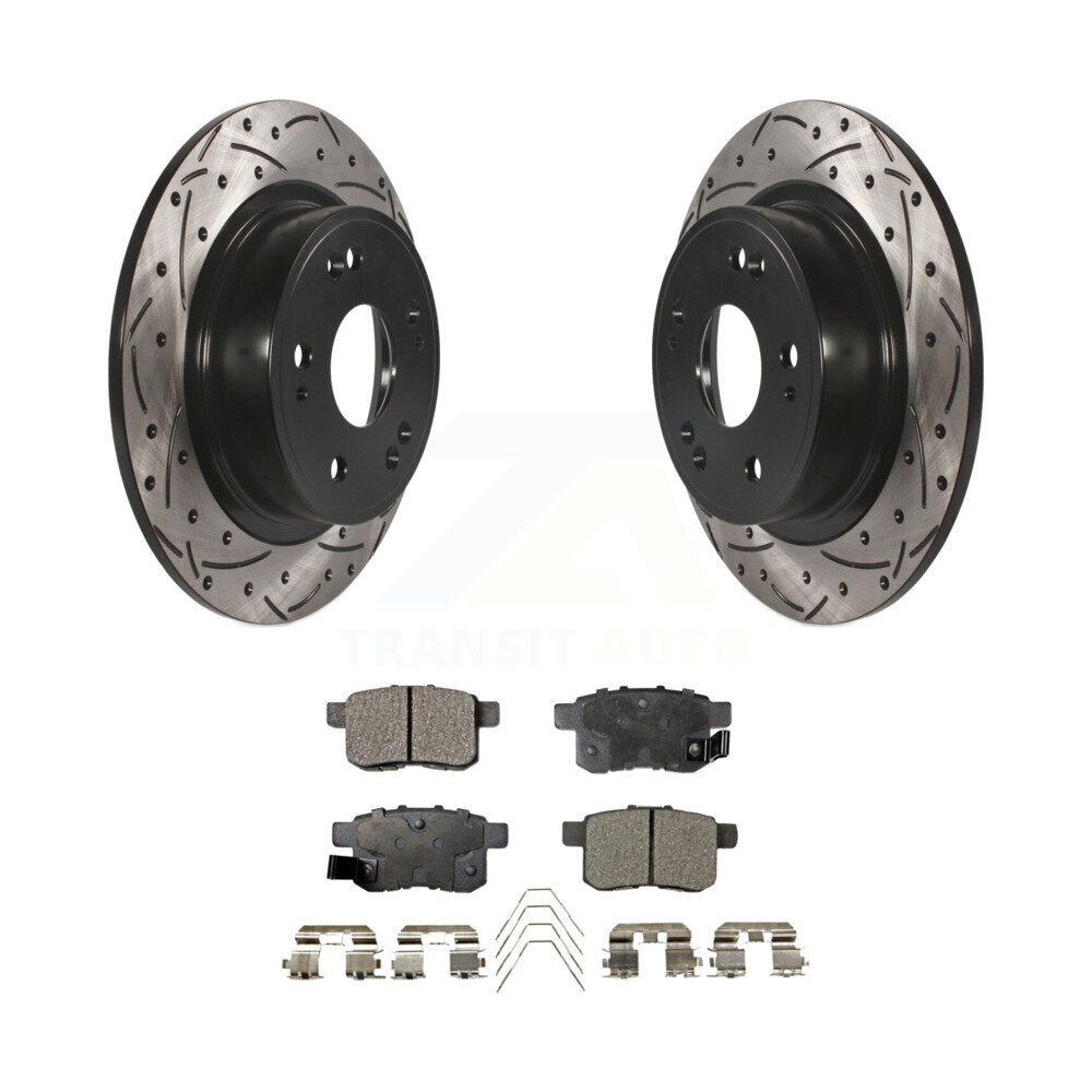 Kit de plaquettes en céramique pour Rotor de frein à disque, fente de perçage pour manteau arrière, pour Honda Accord Acura TS