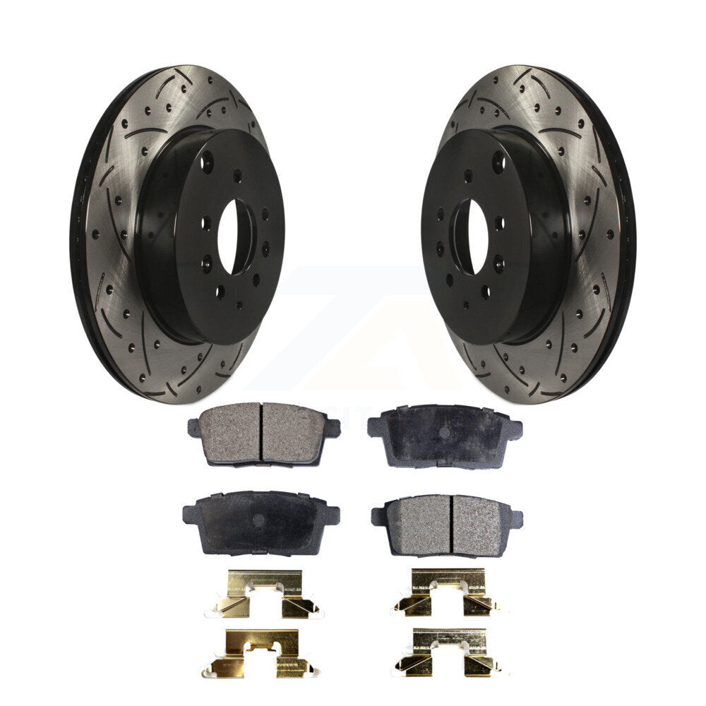 Kit de plaquettes en céramique pour Rotor de frein à disque, fente de perçage arrière, pour Mazda CX-2007 – 2015