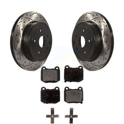 Kit de plaquettes en céramique pour Rotor de frein à disque, fente de perçage pour manteau arrière, pour Subaru Impreza WRX ST