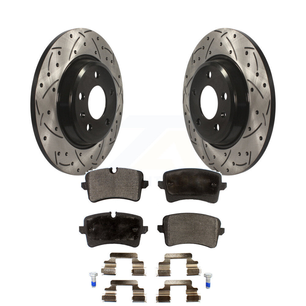 Kit de plaquettes en céramique pour Rotor de frein à disque, fente percée, revêtement arrière, pour Audi A7 Quattro A