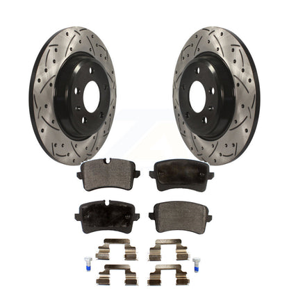Kit de plaquettes en céramique pour Rotor de frein à disque, fente percée, revêtement arrière, pour Audi A7 Quattro A