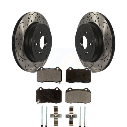 Kit de plaquettes en céramique pour Rotors de frein à disque, fente de perçage pour manteau arrière, pour Hyundai Genesis Coup