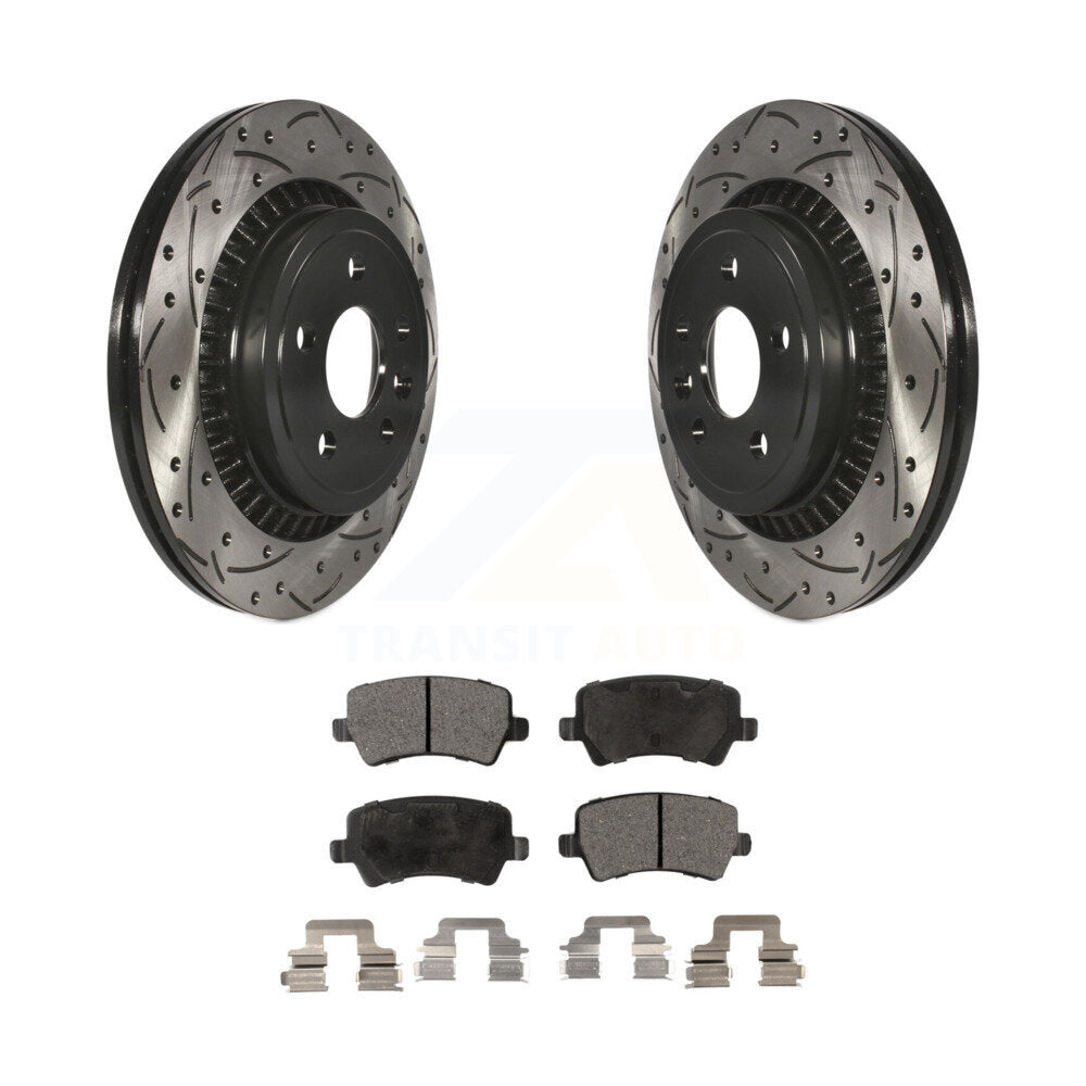 Kit de plaquettes en céramique pour Rotor de frein à disque, fente de perçage arrière, pour Volvo XC6 2010 – 2017