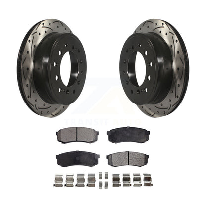 Kit de plaquettes de frein en céramique, Rotors de frein à fente arrière percés pour Toyota 4Runner Lexus GX460 F