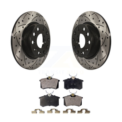 Kit de plaquettes en céramique pour rotors de frein à fente arrière, pour moteur Audi A3 DIESEL 2010 – 2013