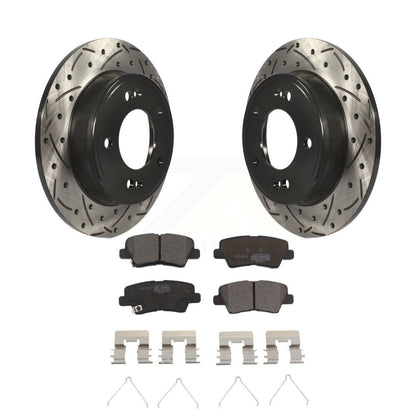 Kit de plaquettes en céramique pour Rotor de frein à fente arrière, pour Kia Hyundai Kona Forte Soul G