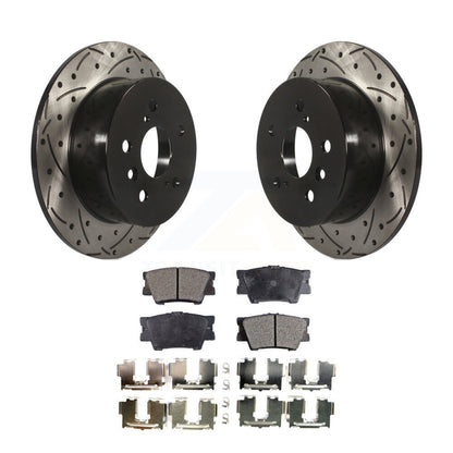 Kit de plaquettes en céramique pour Rotors de frein à fente de forage arrière, pour Toyota Camry Lexus ES350 Avalo