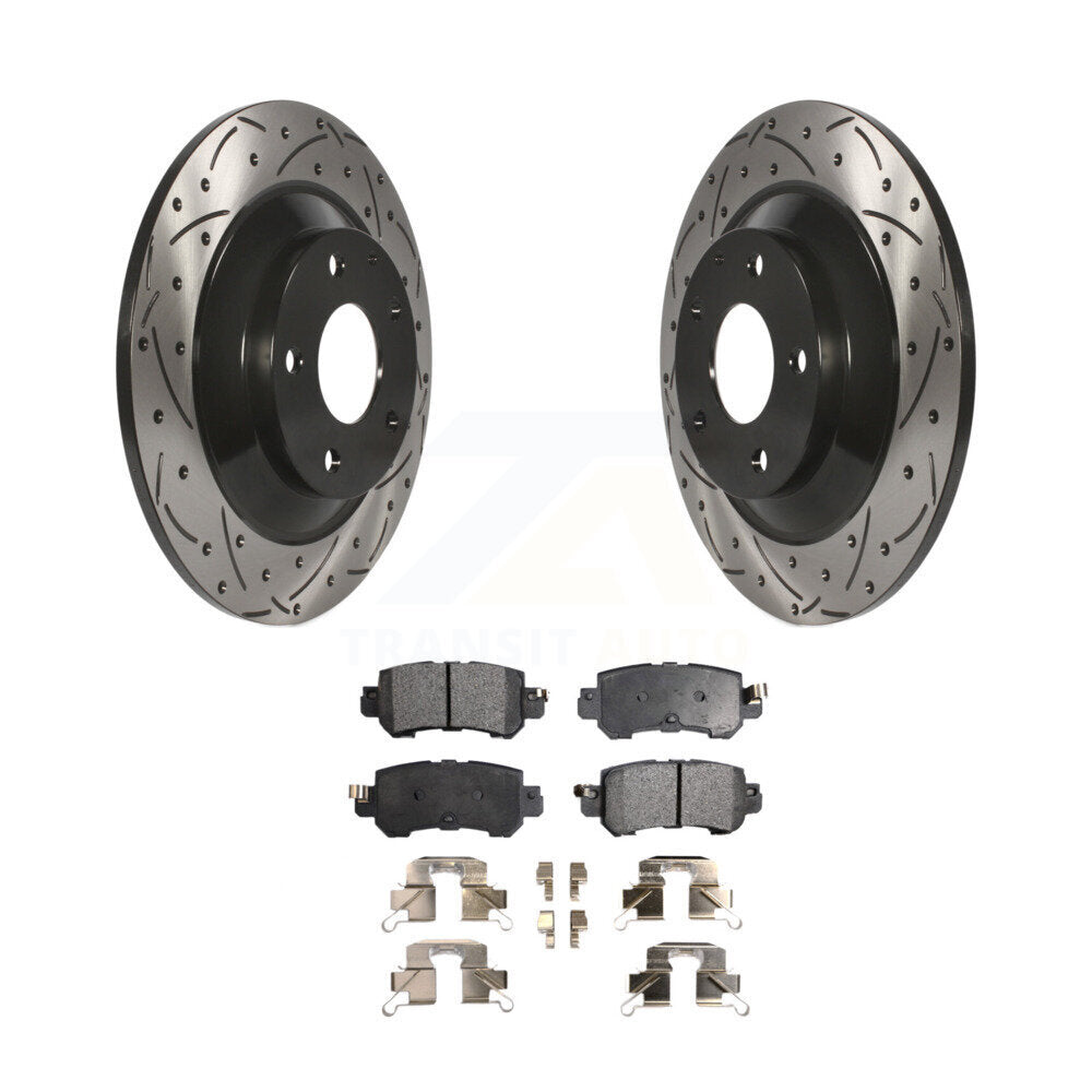 Kit de plaquettes en céramique pour Rotor de frein à disque, fente de perçage arrière, pour Mazda CX-2013 – 2015