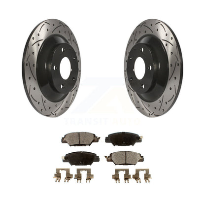 Kit de plaquettes en céramique pour Rotor de frein à disque, fente de perçage arrière, pour Mazda CX-2016 – 2024