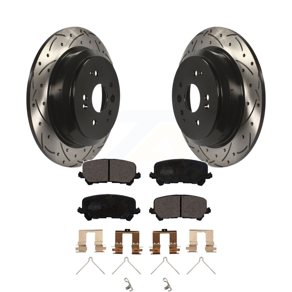 Kit de plaquettes en céramique pour rotors de frein à disque, fente de perçage arrière, pour Acura MD 2014 – 2016