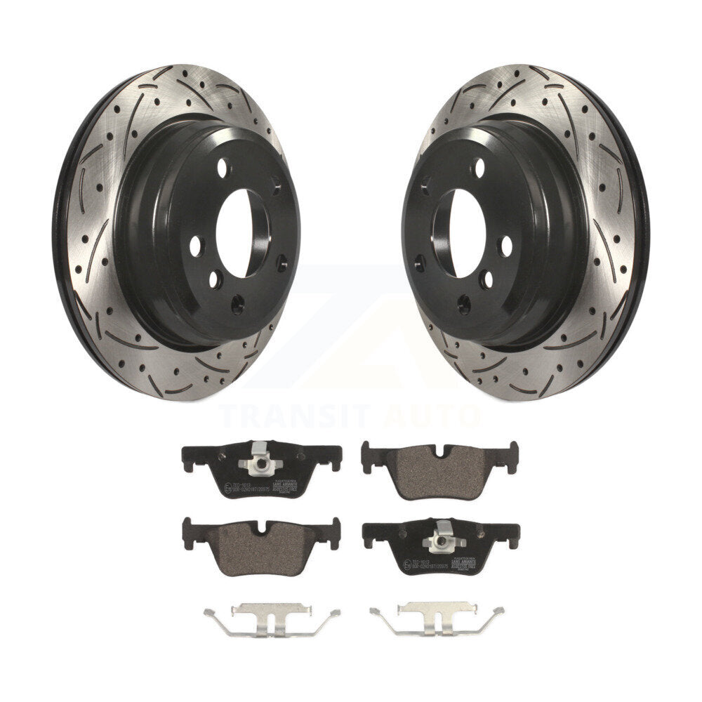Kit de plaquettes en céramique pour Rotor de frein à fente arrière percée, pour BMW 328i xDrive 330i 320i 428