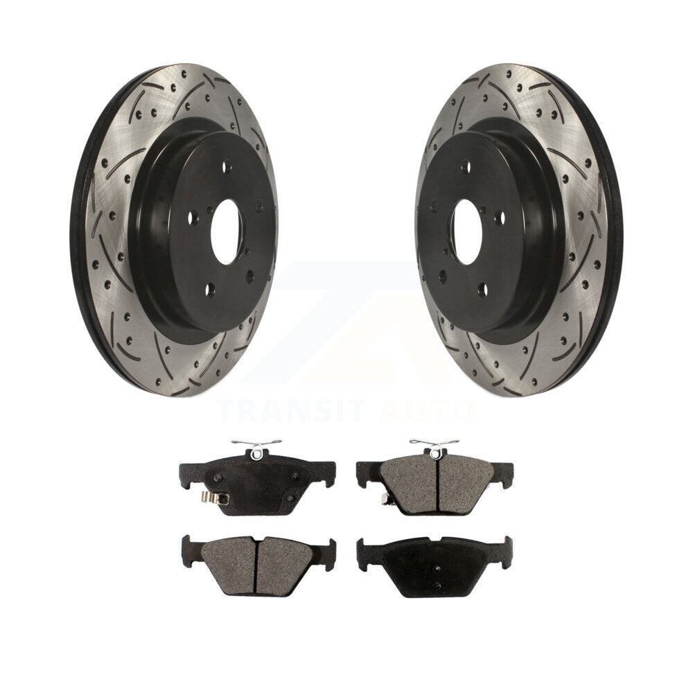 Kit de plaquettes en céramique pour Rotor de frein à disque, fente arrière percée, pour Subaru Outback WRX Legac
