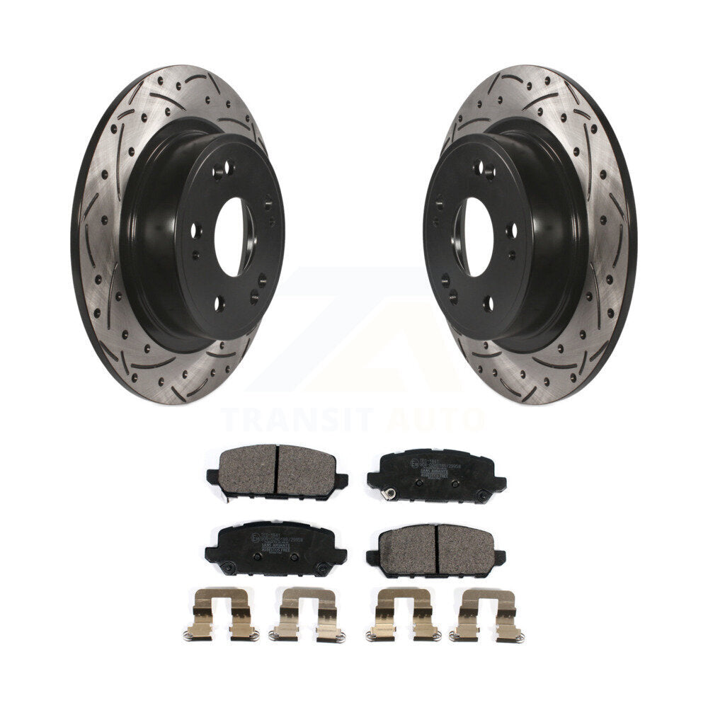 Kit de plaquettes en céramique pour Rotor de frein à disque, fente de perçage arrière, pour Honda HR-2016 – 2022