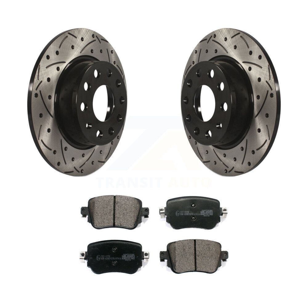 Kit de plaquettes en céramique pour Rotor de frein à fente arrière, pour Volkswagen Golf SportWagen GT