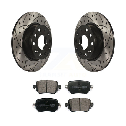 Kit de plaquettes en céramique pour Rotor de frein à fente arrière, pour Volkswagen Golf SportWagen GT