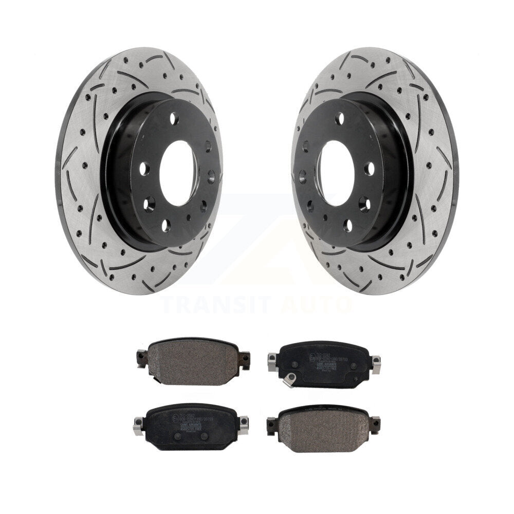 Kit de plaquettes en céramique pour Rotor de frein à disque, fente percée, revêtement arrière, pour Mazda 3 CX-3 Spor