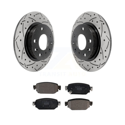 Kit de plaquettes en céramique pour Rotor de frein à disque, fente percée, revêtement arrière, pour Mazda 3 CX-3 Spor