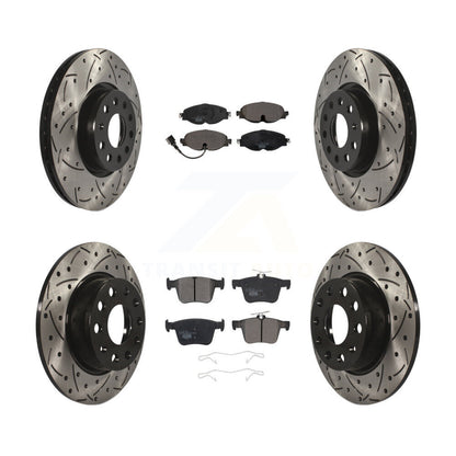 Kit de plaquettes en céramique pour Rotor de frein, fente de perçage avant et arrière, pour Volkswagen Taos Audi A3 T