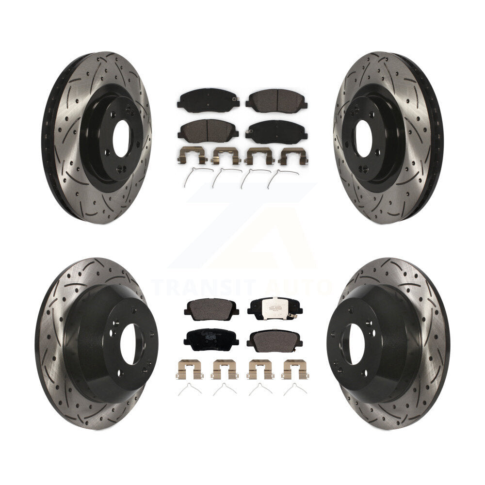 Kit de plaquettes en céramique pour Rotor de frein à disque, fente avant et arrière, pour Hyundai Santa Fe X