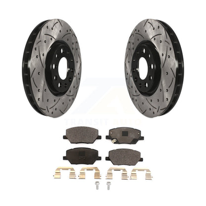 Kit de plaquettes en céramique pour Rotor de frein, fente de perçage avant, pour Jeep Compass Renegade Fiat 500