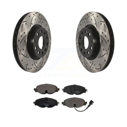 Kit de plaquettes en céramique pour Rotor de frein, fente de perçage avant, pour Volkswagen Golf Taos SportWage