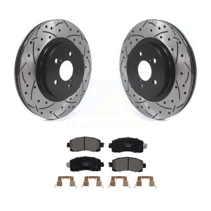 Kit de plaquettes en céramique pour Rotor de frein à disque, fente avant percée, pour Subaru Crosstrek Imprez