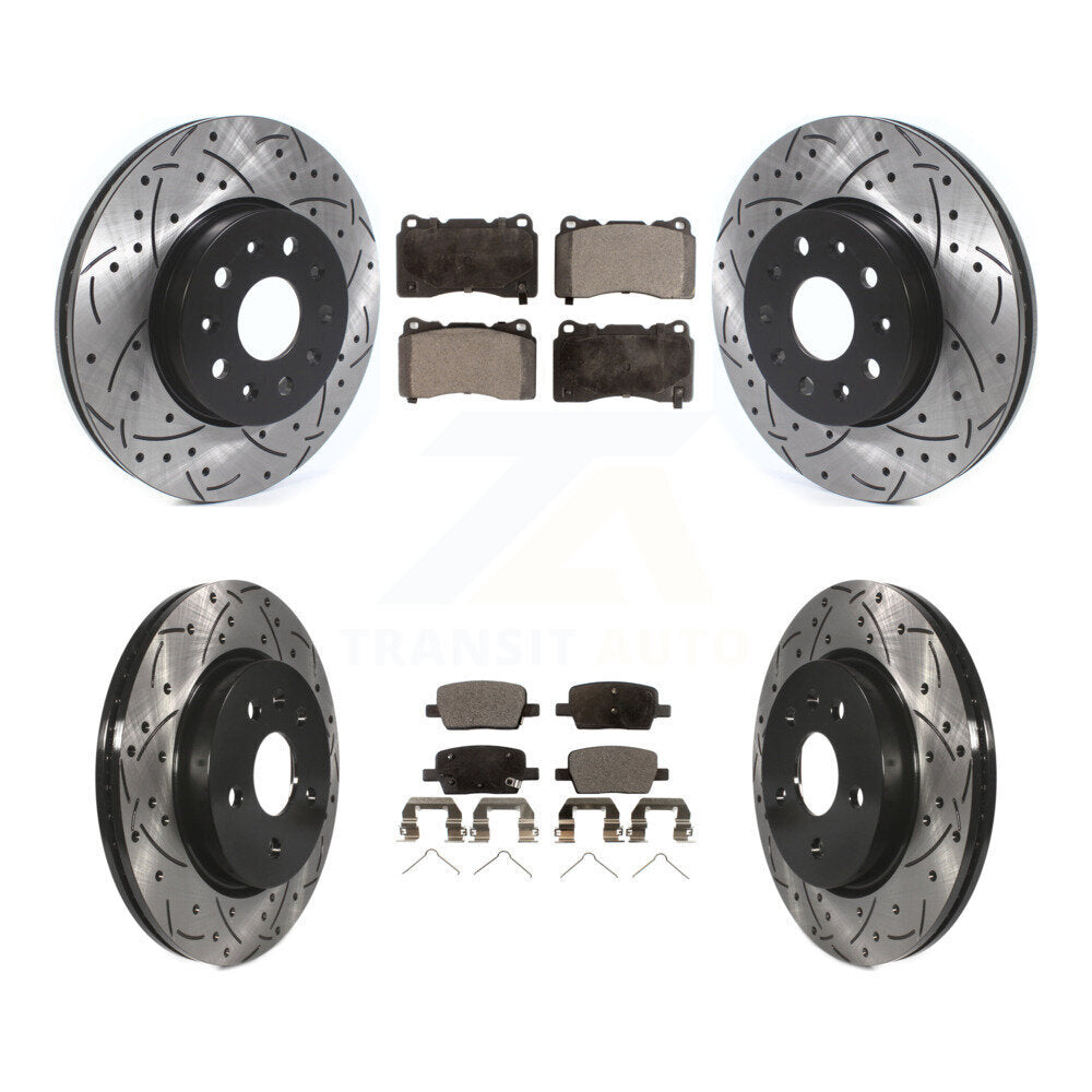Kit de plaquettes en céramique pour Rotors de frein avant et arrière, pour Chevrolet Camaro Cadilla