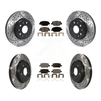Kit de plaquettes en céramique pour Rotor de frein à disque, fente de perçage pour manteau avant et arrière, pour Chevrolet Camar