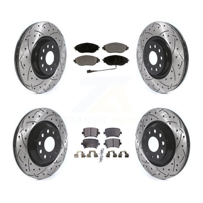 Kit de plaquettes en céramique pour Rotor de frein à disque, fente de perçage avant et arrière, pour Volkswagen GT