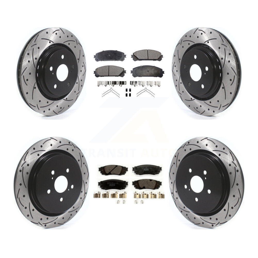 Kit de plaquettes en céramique pour Rotors de frein avant et arrière, pour Lexus RX350 RX450h RX350