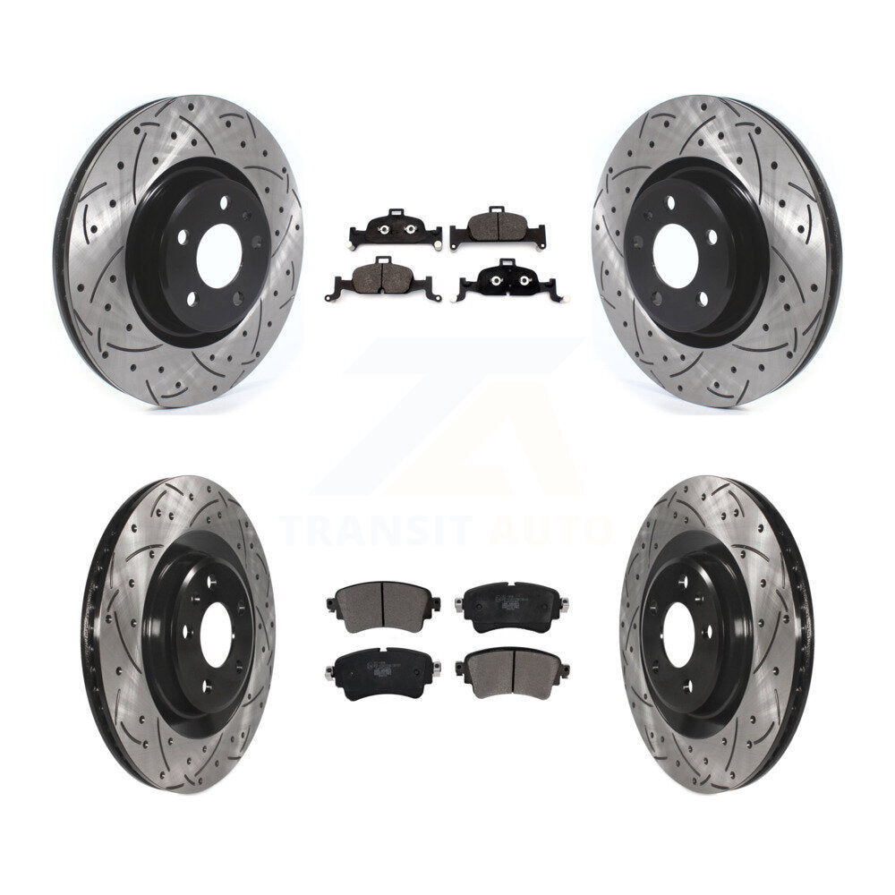 Kit de plaquettes en céramique pour Rotor de frein, fente de perçage avant et arrière, pour Audi Q5 A5 Sportback A4 A