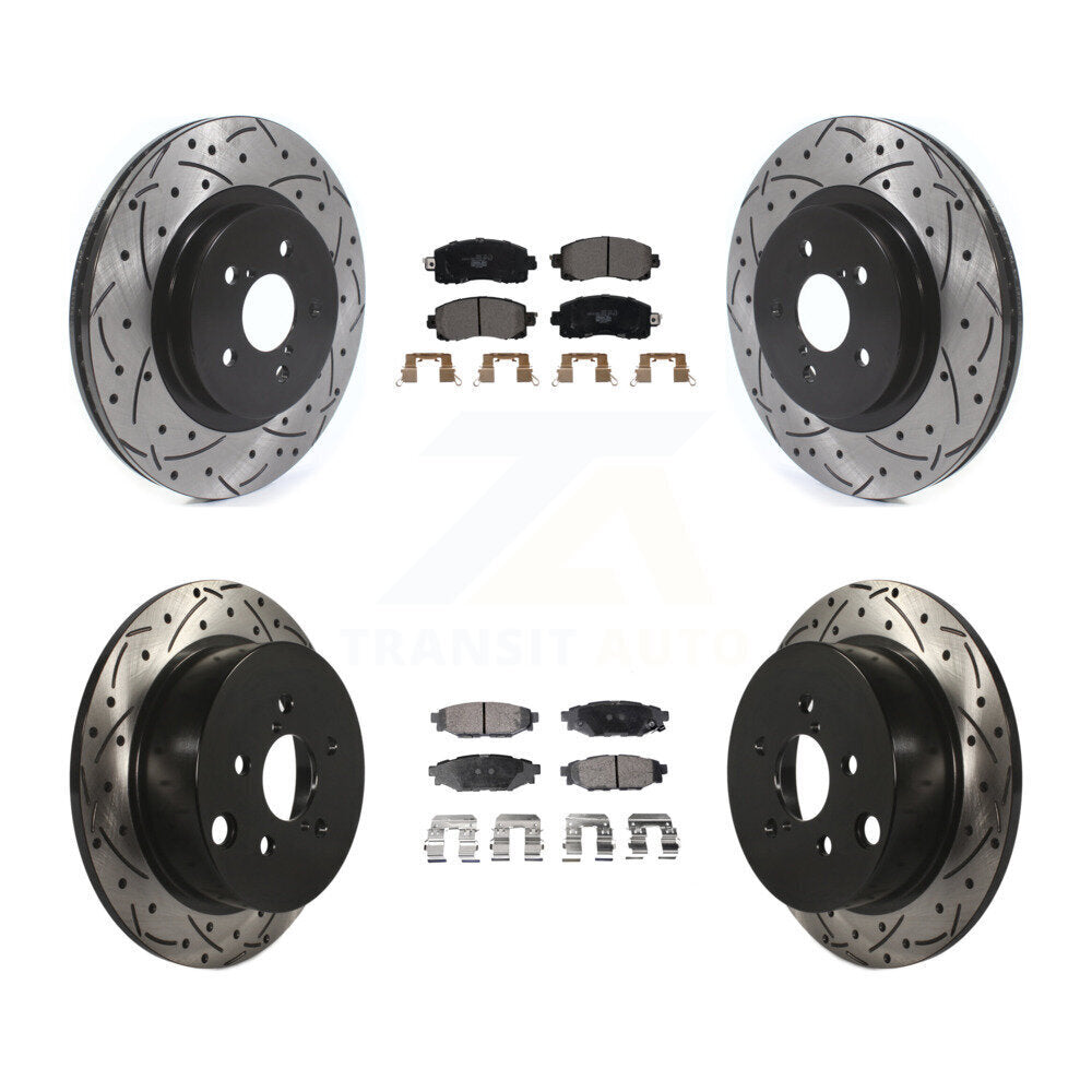 Kit de plaquettes en céramique pour Rotor de frein à fente avant et arrière, pour Subaru Crosstrek Imprez