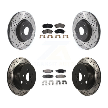 Kit de plaquettes en céramique pour Rotor de frein à disque, fente de perçage avant et arrière, pour Subaru Imprez