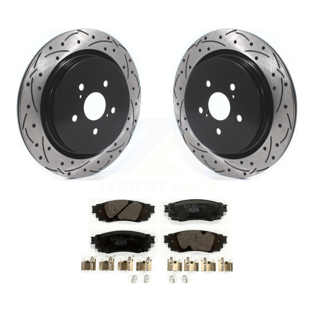 Kit de plaquettes en céramique pour Rotor de frein à disque, fente arrière percée, pour Lexus RX350 RX450h RX350