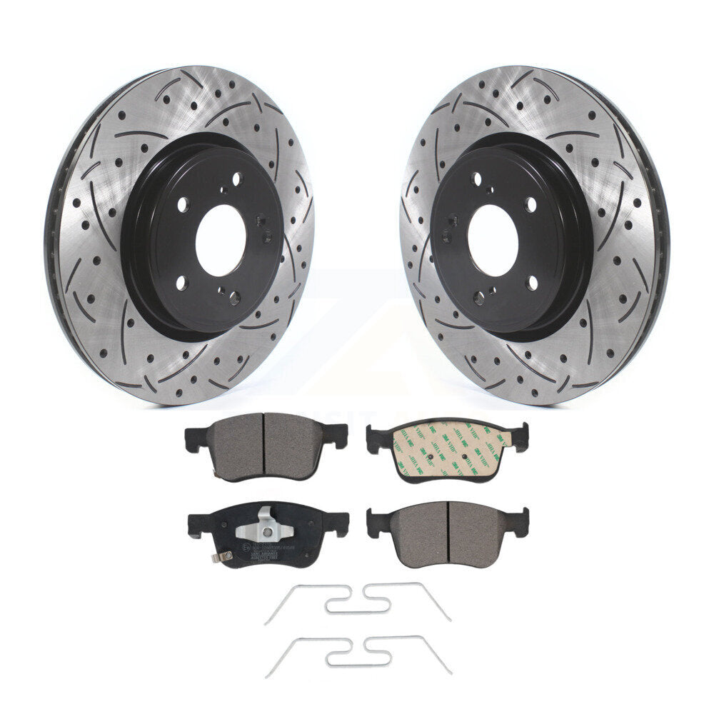 Kit de plaquettes en céramique pour Rotor de frein à disque, fente avant percée, pour Honda Civic Accord Acur