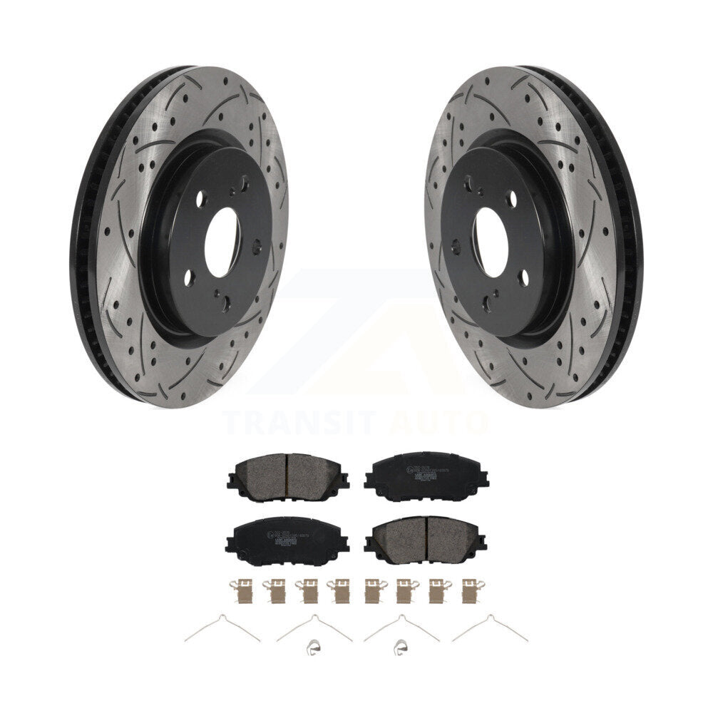 Kit de plaquettes en céramique pour Rotor de frein, fente de perçage avant, pour Toyota RAV4 Camry Corolla Cros