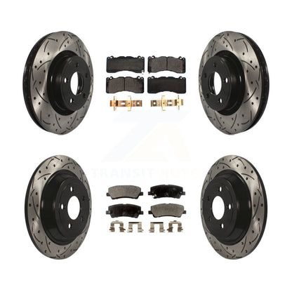 Kit de plaquettes en céramique pour rotors de frein avant et arrière, pour Ford Mustang V6 avec 3.7