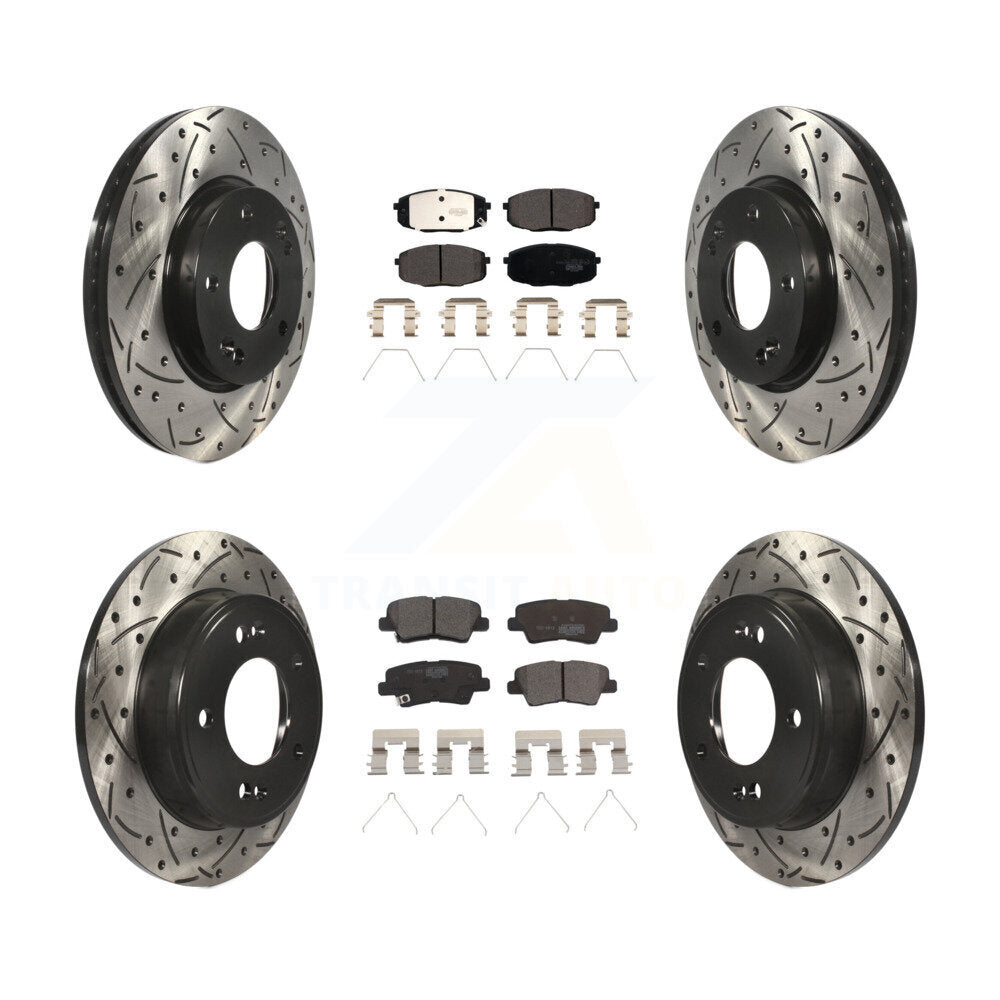 Kit de plaquettes en céramique pour Rotors de frein avant et arrière, pour Kia Hyundai Kona Forte G