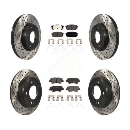 Kit de plaquettes en céramique pour Rotors de frein avant et arrière, pour Kia Hyundai Kona Forte G