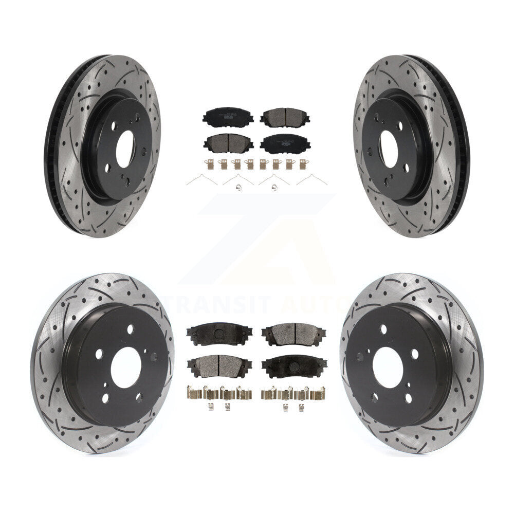 Kit de plaquettes en céramique pour Rotors de frein avant et arrière, pour Toyota RAV4 Camry Coroll