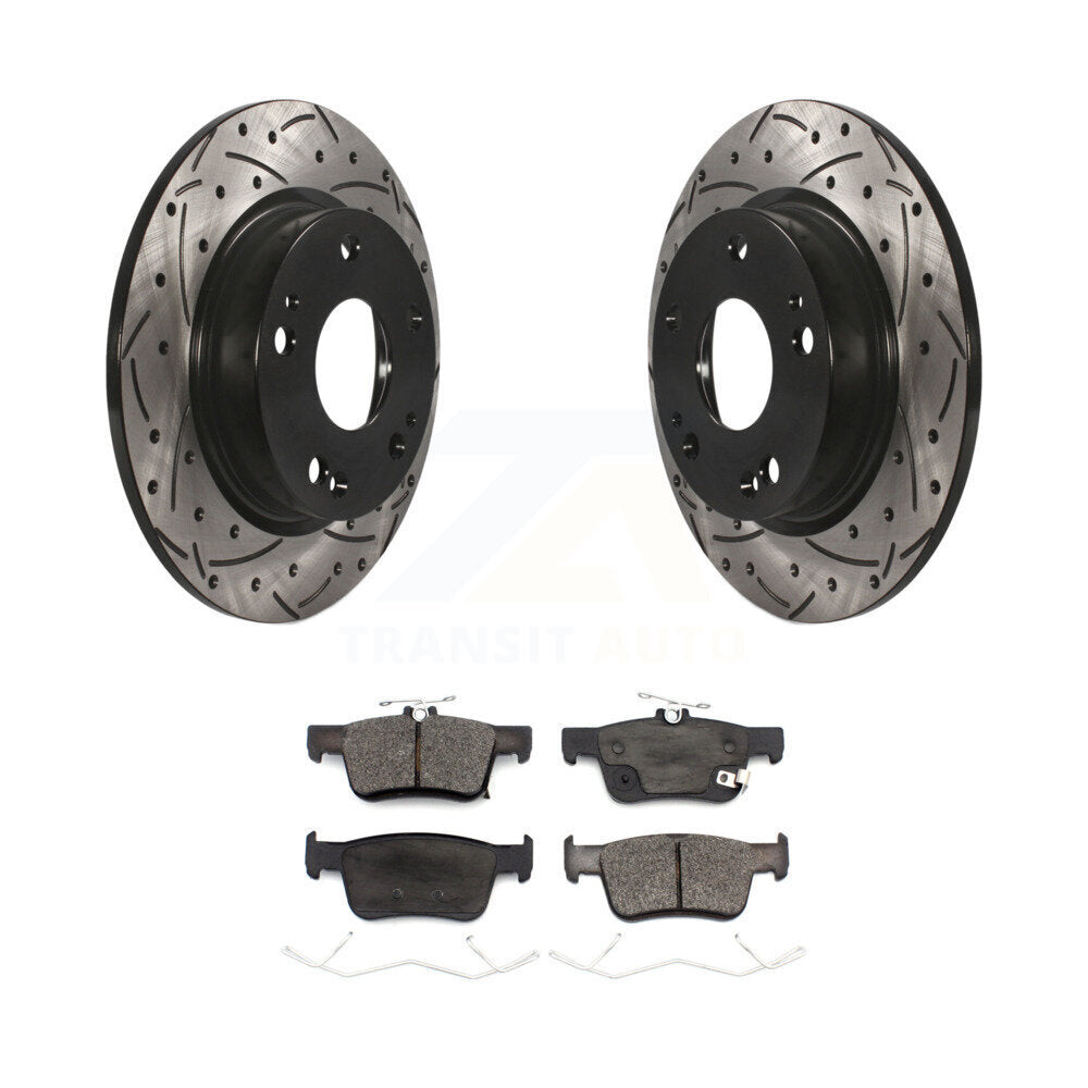 Kit de plaquettes en céramique pour Rotors de frein à disque, fente de perçage arrière, pour Honda Civic Insigh