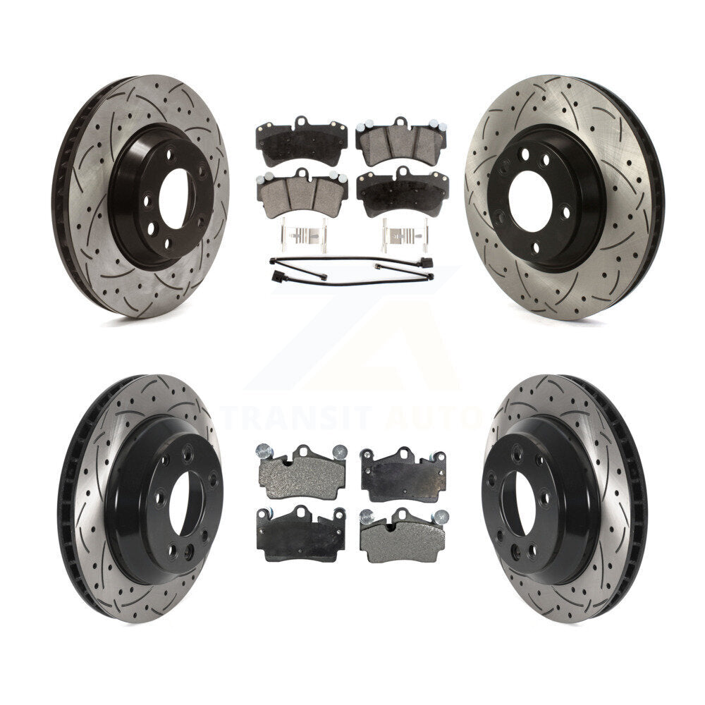 Kit de plaquettes en céramique pour Rotor de frein à disque avant et arrière (6 pièces) pour Audi Q7 Volkswagen Touare
