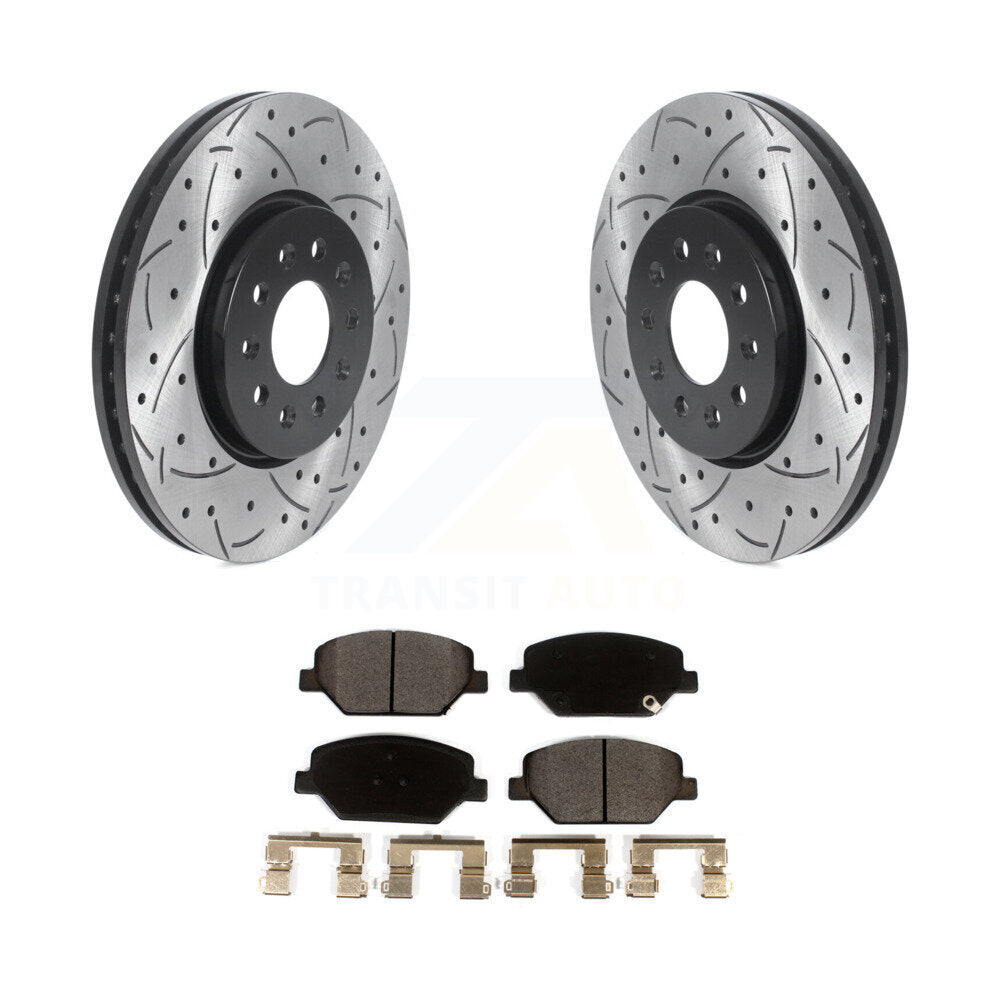 Kit de plaquettes en céramique pour Rotor de frein à fente avant percée, pour Chevrolet Equinox GMC Terrai