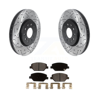 Kit de plaquettes en céramique pour Rotor de frein à fente avant percée, pour Chevrolet Equinox GMC Terrai