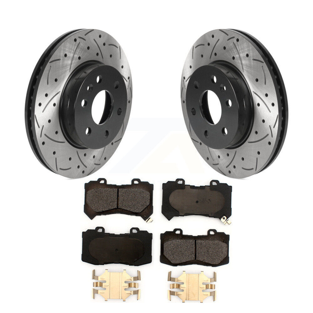 Kit de plaquettes en céramique pour Rotor de frein à fente avant percée, pour Chevrolet Colorado GMC Canyo