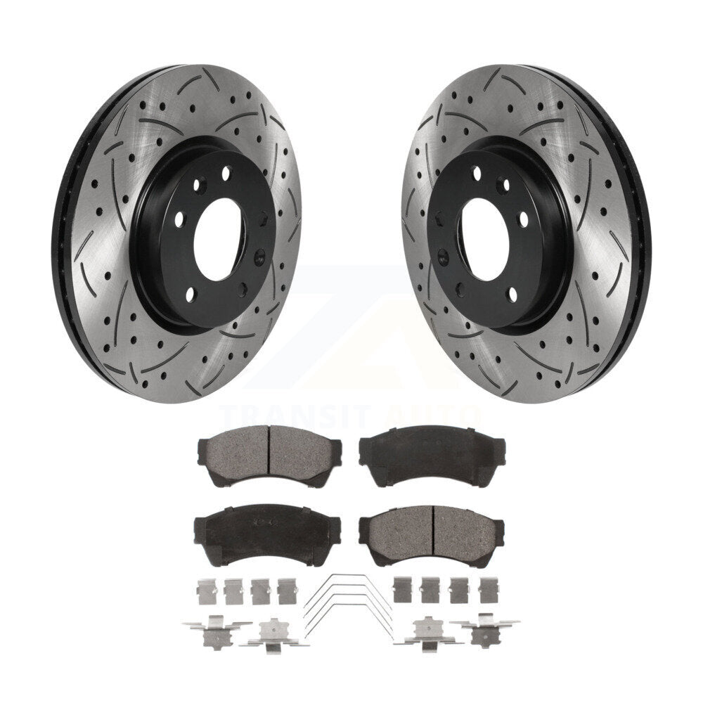 Kit de plaquettes en céramique pour Rotor de frein, fente de perçage avant, pour Ford Fusion Mazda 6 Lincoln MK