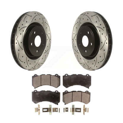 Kit de plaquettes en céramique pour Rotors de frein à disque, fente de perçage avant, pour Jeep Grand Cherokee Dodg