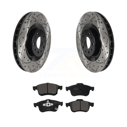 Kit de plaquettes en céramique pour Rotor de frein à disque, fente de forage à revêtement avant, pour Fiat 500 2014 – 2020