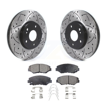 Kit de plaquettes en céramique pour Rotors de frein à disque, fente de forage à revêtement avant, pour Honda Pilot Accor